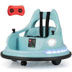 Emorted Bumper Car, 12V Electric Ride on Bumping Dash Car Blue