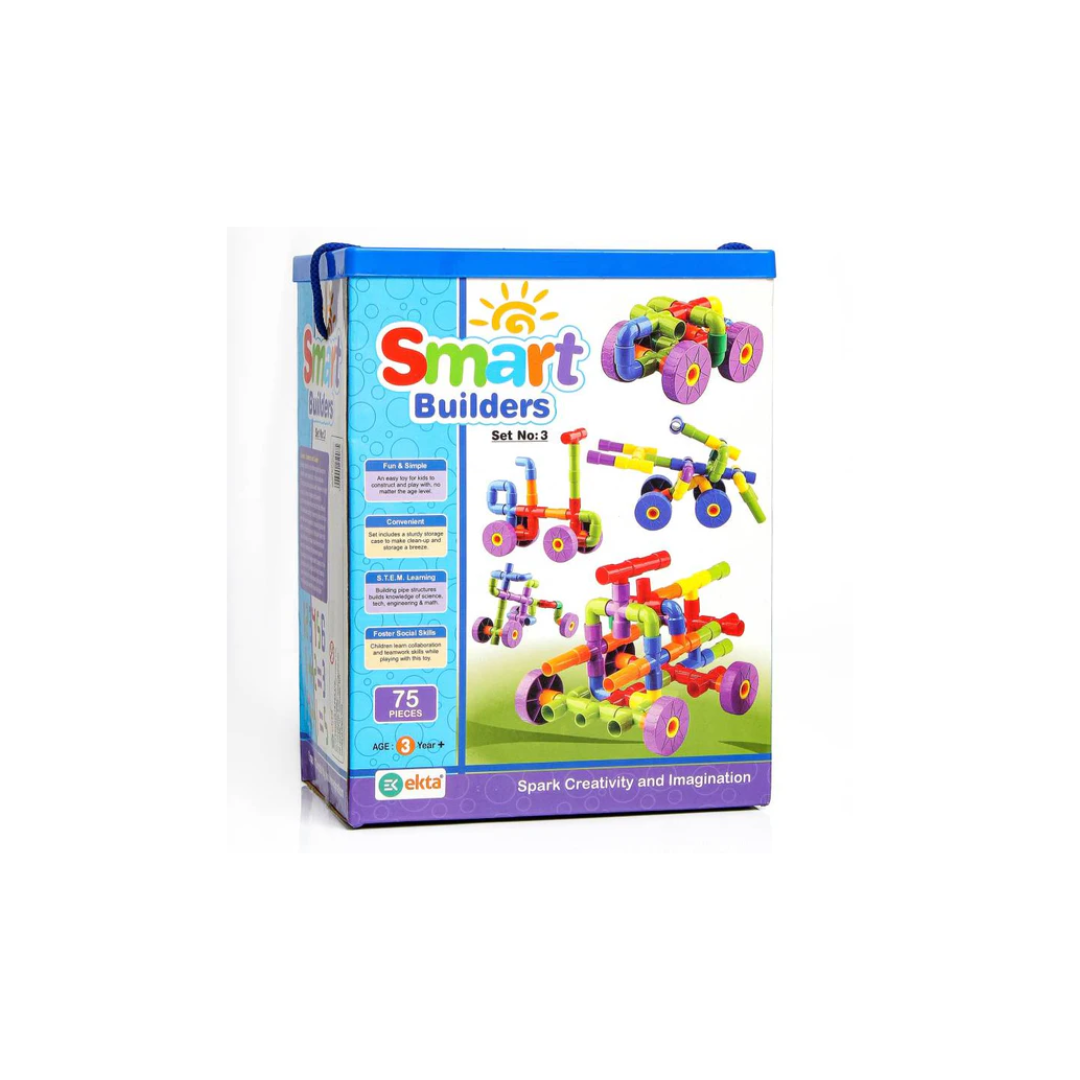 Ekta Smart Builders Building Blocks 75 Pieces Set-3