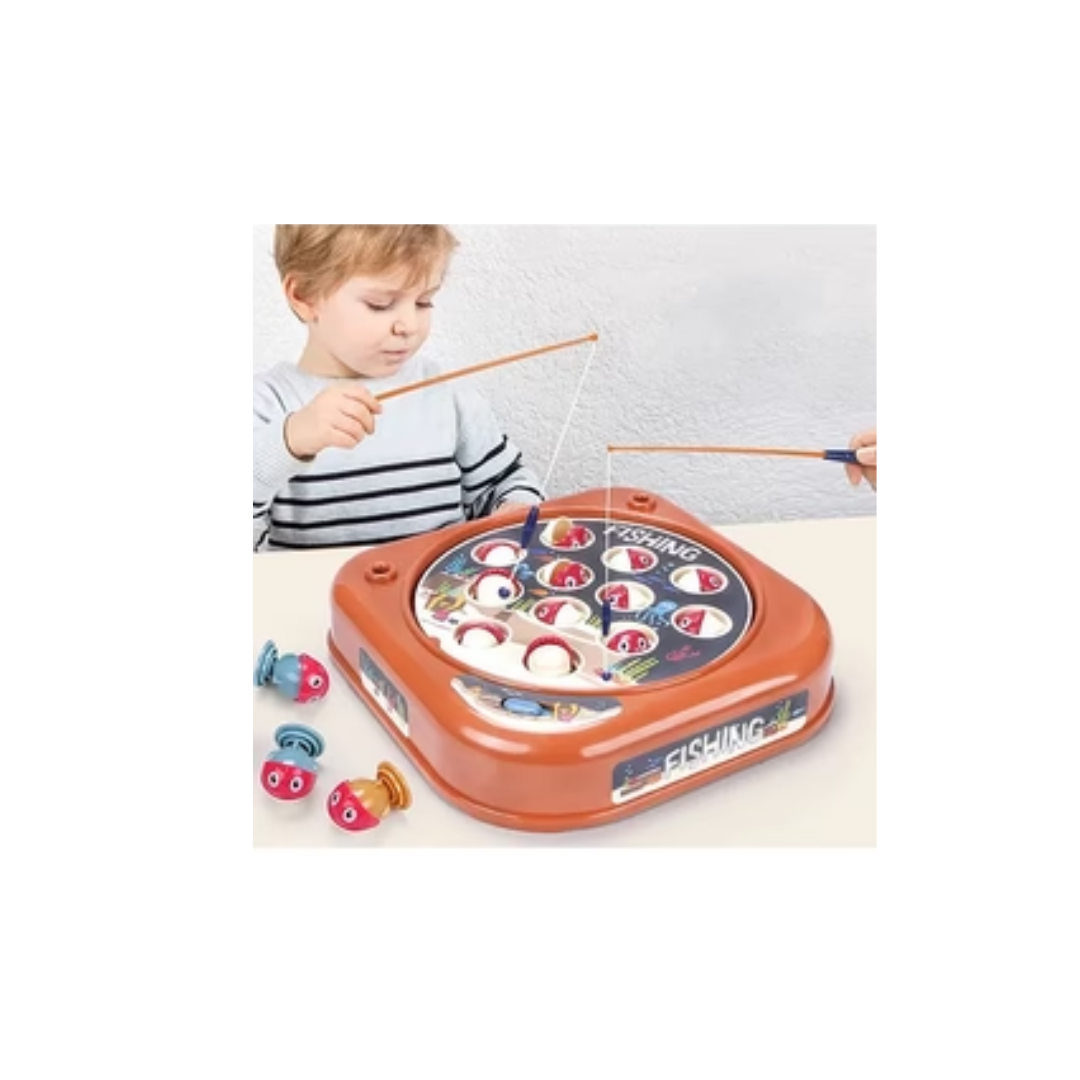 Goodway Fishing Board Game for Kids, Creative Playset, 3 , Larger Pond Design, with 12 Fish & 2 Rods