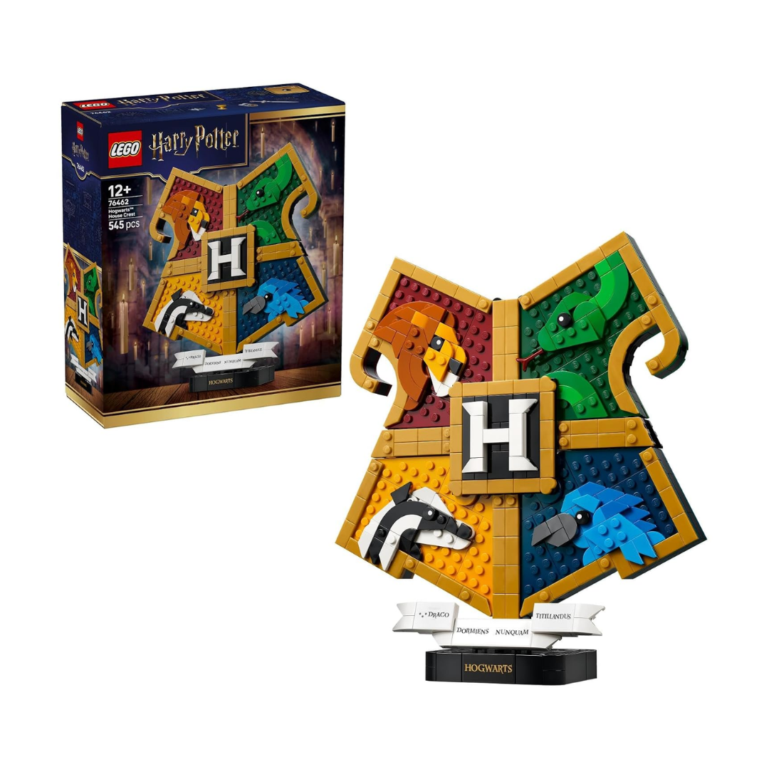 LEGO Harry Potter Hogwarts House Crest Building Set 76462, 545 Pieces, 4 Hogwarts House Animals & Hidden Collectible Compartments – 12+ Years