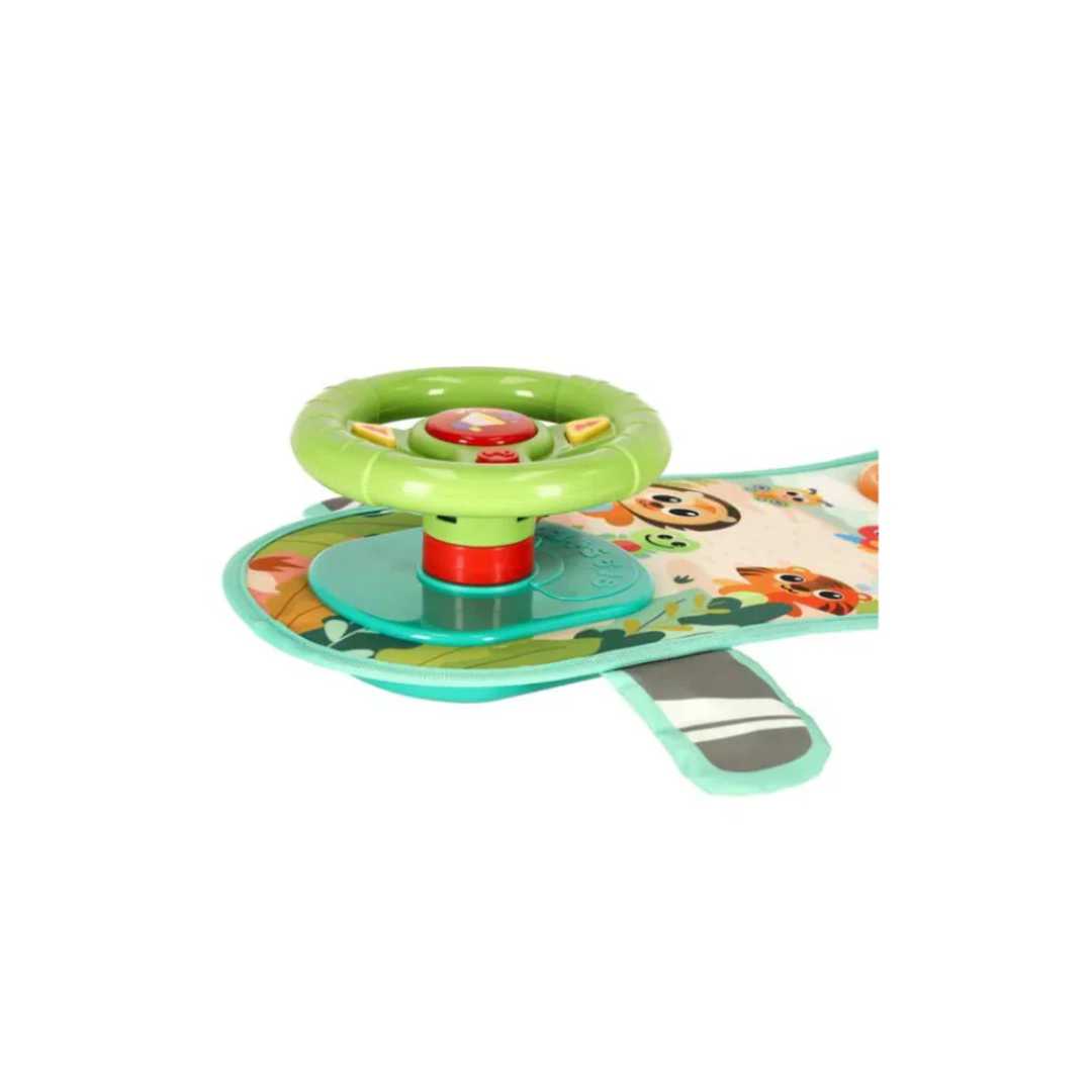 Hola Baby Car Steering Wheel with Lights Music Indicator and Horn Pretend to Drive Toy