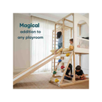 Curious Cub Wooden Playloft + Jungle Gym