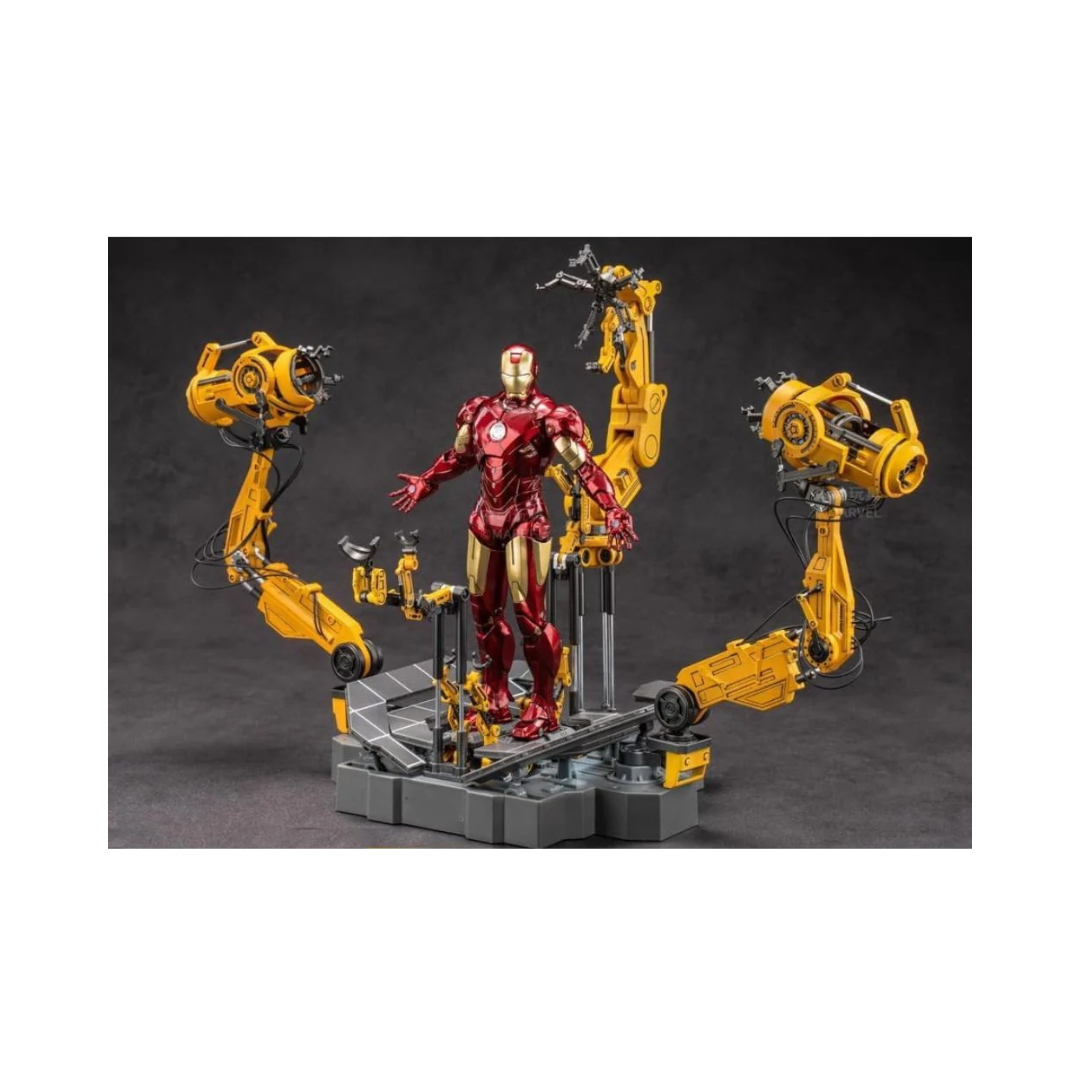 ZD Toys: Iron Man MK4 With Suit-Up Gantry - 7In Action Figure