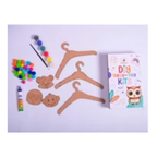 iLearnNGrow Teeny Tiny DIY Wooden Hanger Craft Kit – Set of 3 Craft Kit for Kids