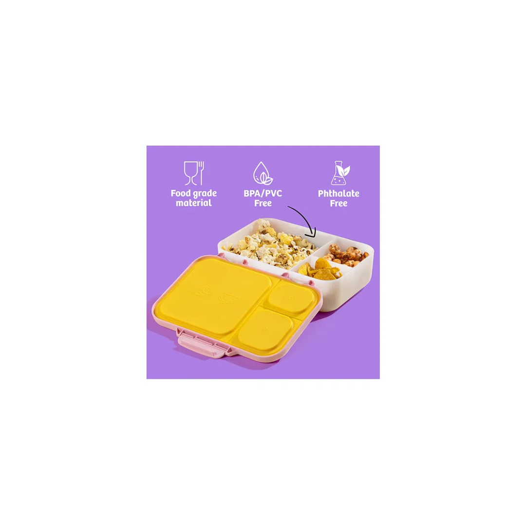 Rabitat Peppa Munchbee Divided Lunch Box Sweet Home - Peach