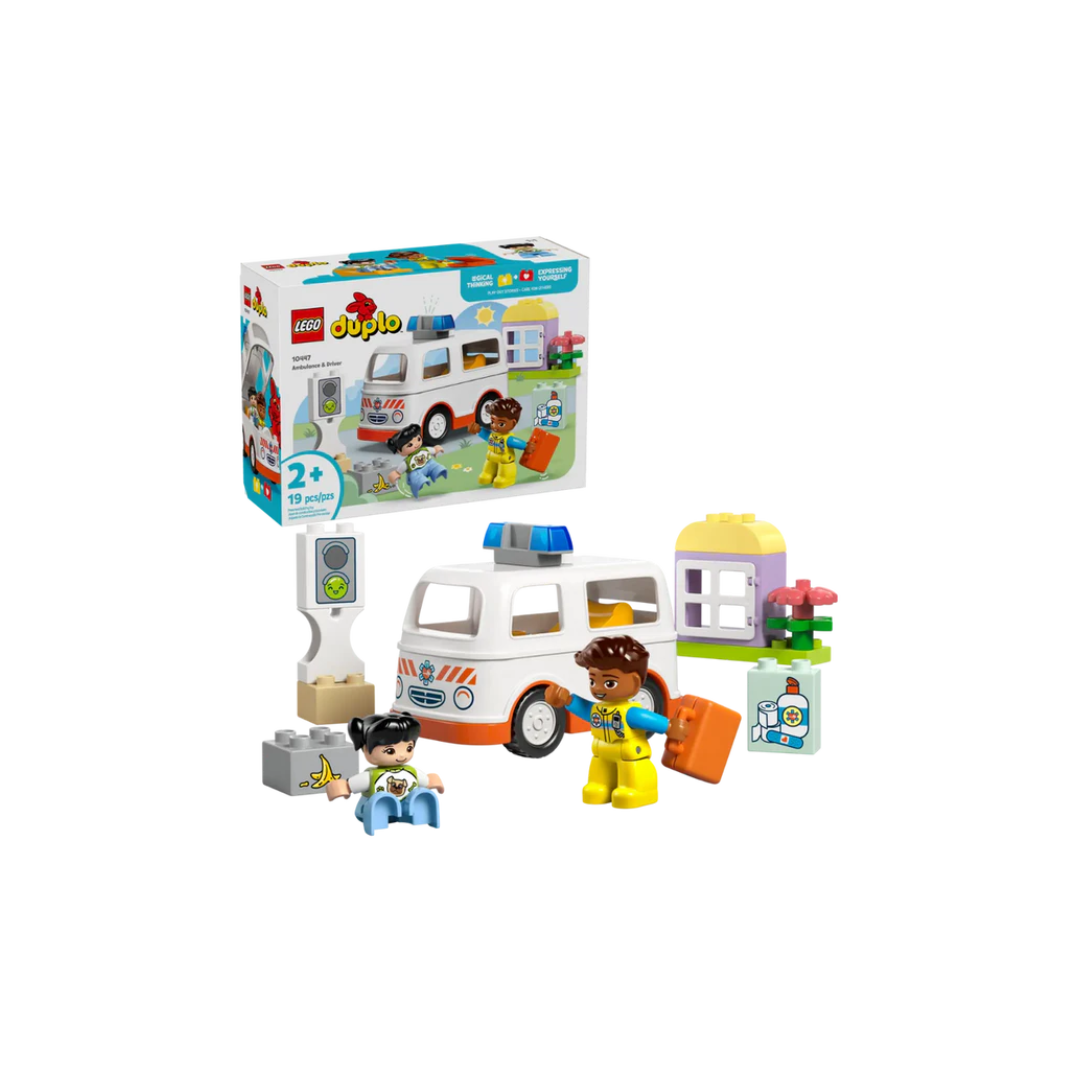 Lego 10447 Duplo Ambulance & Driver (19 Pieces)