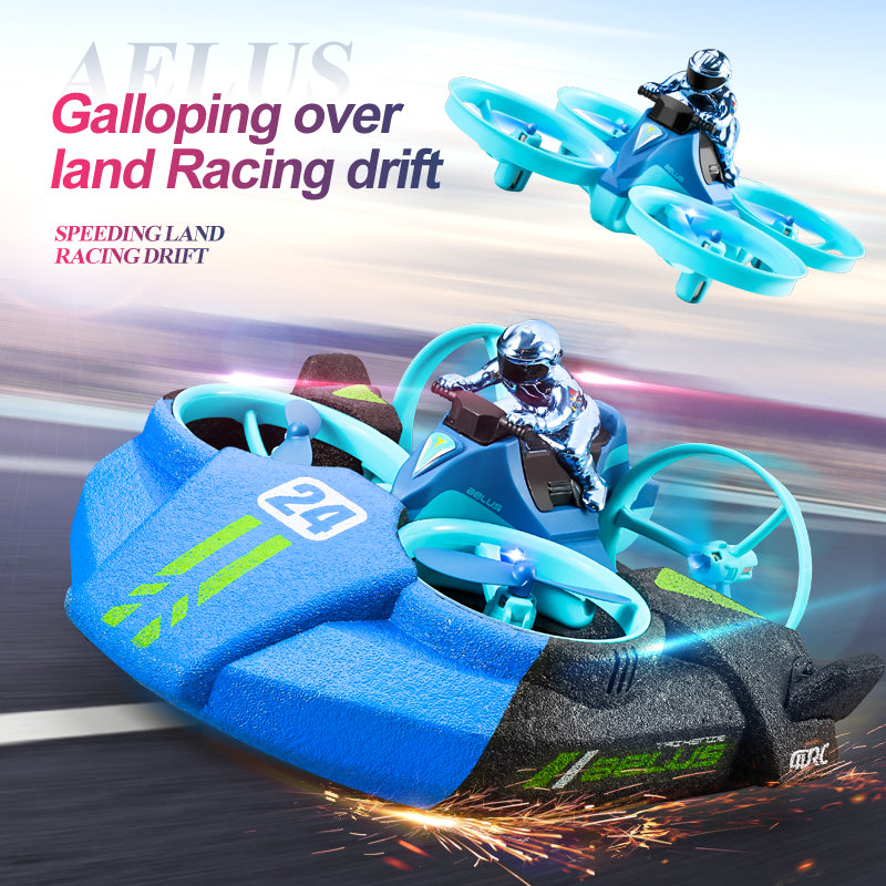 Rainbow Toys 4D-V24 3-in-1 Water, Land & Air Remote Control Quadcopter Drone