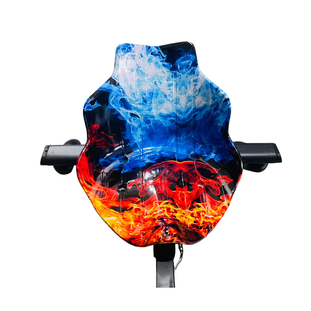 Hoverpro Electric Drifter Ride-On Scooter Blue & Red Flame Design Drifter Pro (Coolfire)