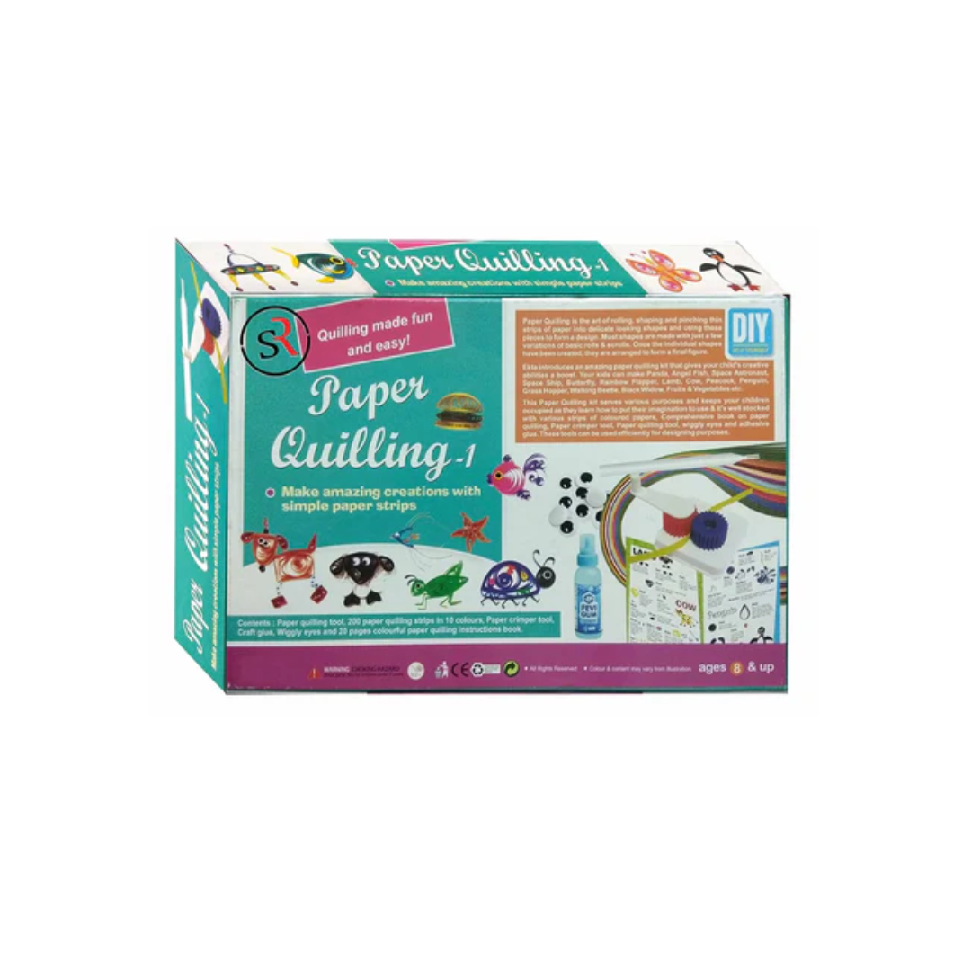 Ekta Paper Quilling Kit Series With Strips, Crimper Tool Inside