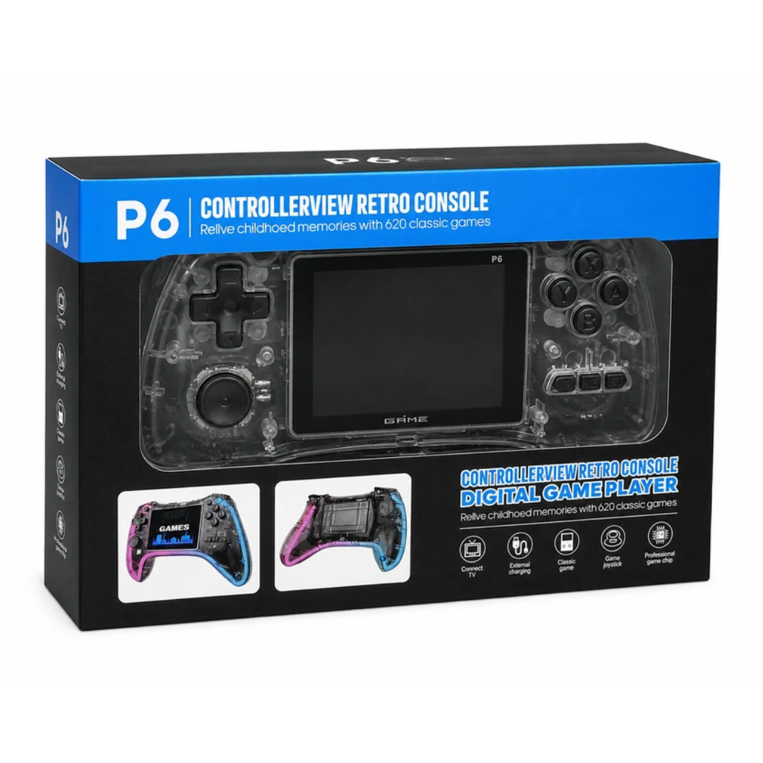 P6 Retro Game Console with 620 Classic Games & TV Support