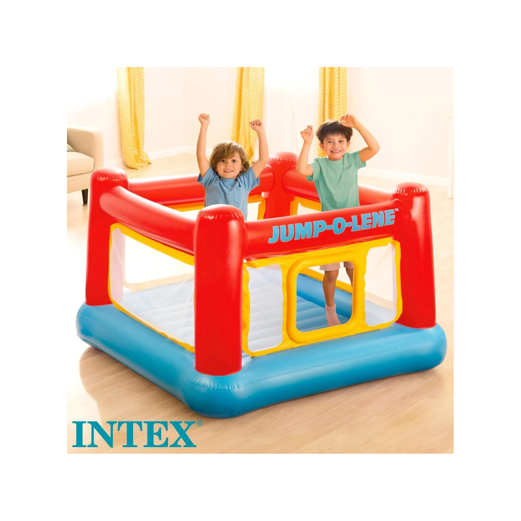 Intex Jump-O-Lene Playhouse, Kids Inflatable Bounce House (48260)