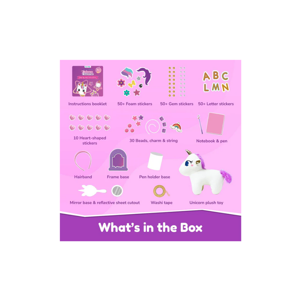 Bloomingo Unicorn Universe 6-in-1 DIY Art & Craft Kit