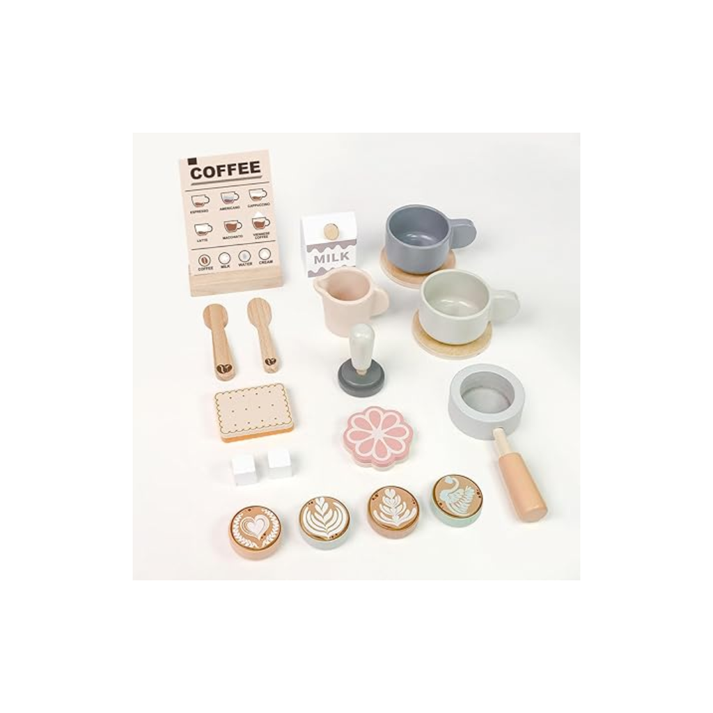 Rainbow Toys My Wooden Little Coffee Maker Set