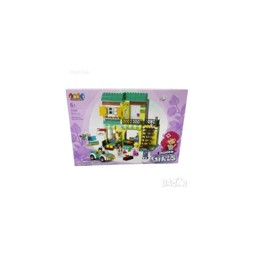 JDLT Constructor Convenience Store Blocks Fashion Girl