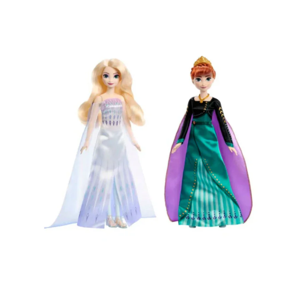 Mattel Disney Frozen Anna And Elsa Queen Fashion Dolls