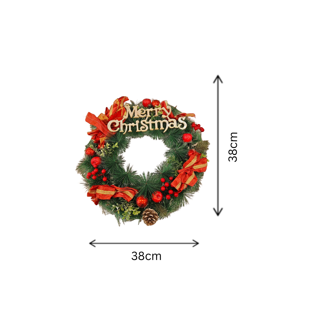 Christmas Premium Hanging Wreath 38x38cm