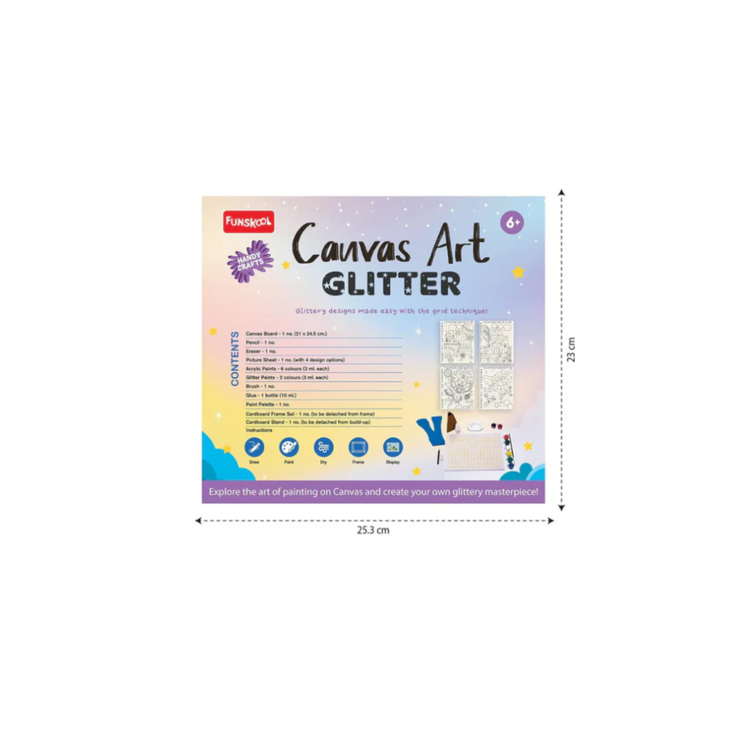 Funskool Handycrafts Canvas Art Glitter