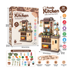 Interactive Puzzle Kitchen 38 Pcs Pretend Play Kitchen Set for Kids WD-R45 3+ Years