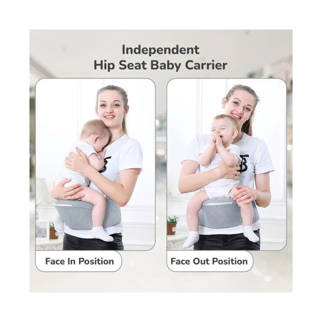 R For Rabbit Upsy Daisy Ergo 8-in-1 Hip Seat Baby Carrier Light Grey