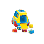 Hola Clever Coupe 2-in-1 Shape Sorter Activity Bus Musical Learning Toy 6 Shape Blocks 18–36 Months