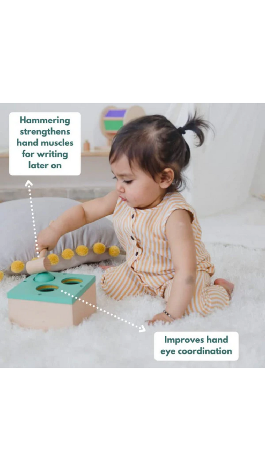 Curious Cub Wooden Ball Hammer