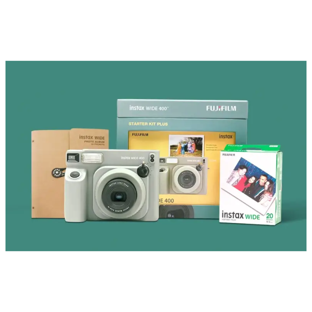 Fujifilm Instax Wide 400 Instant Camera Starter Kit Black