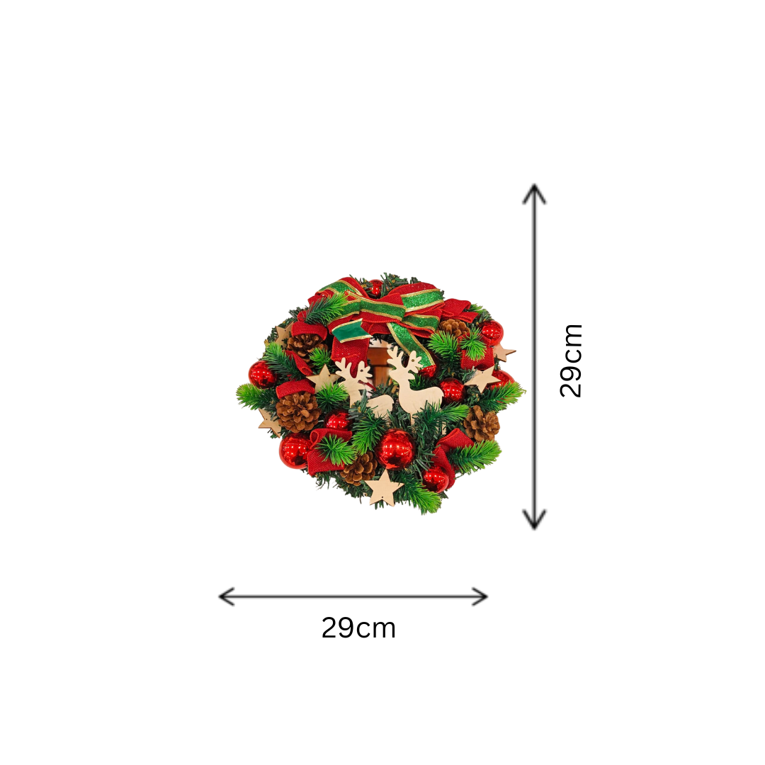 Christmas Premium Hanging Wreath 29x29cm