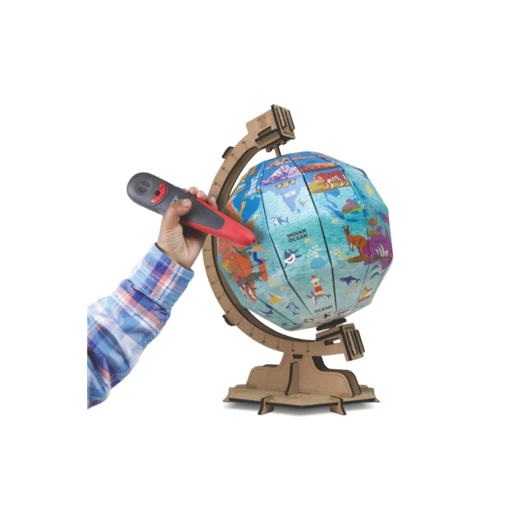 GoDiscover Interactive Globe with SmartPen, DIY Talking Globe: Continents & Oceans