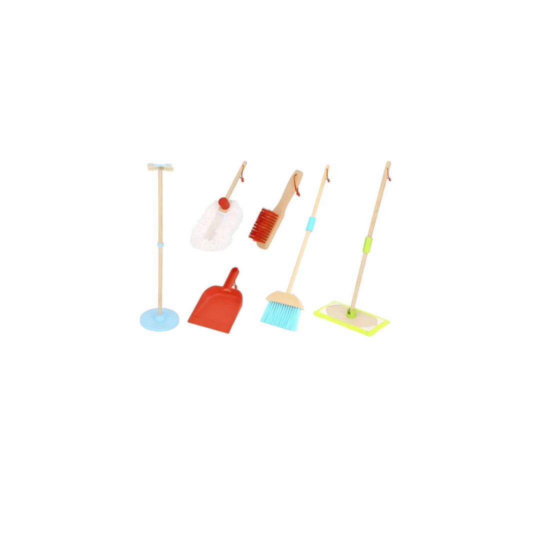 Open Ended Kids Wooden Cleaning Set