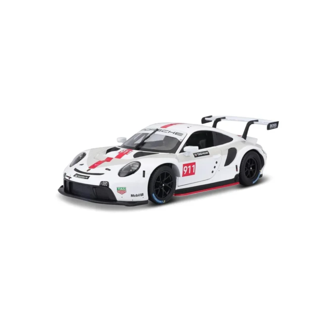 Burago 1/24 Scale Porsche 911 RSR (White) Diecast Car