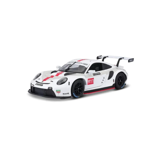 Burago 1/24 Scale Porsche 911 RSR (White) Diecast Car