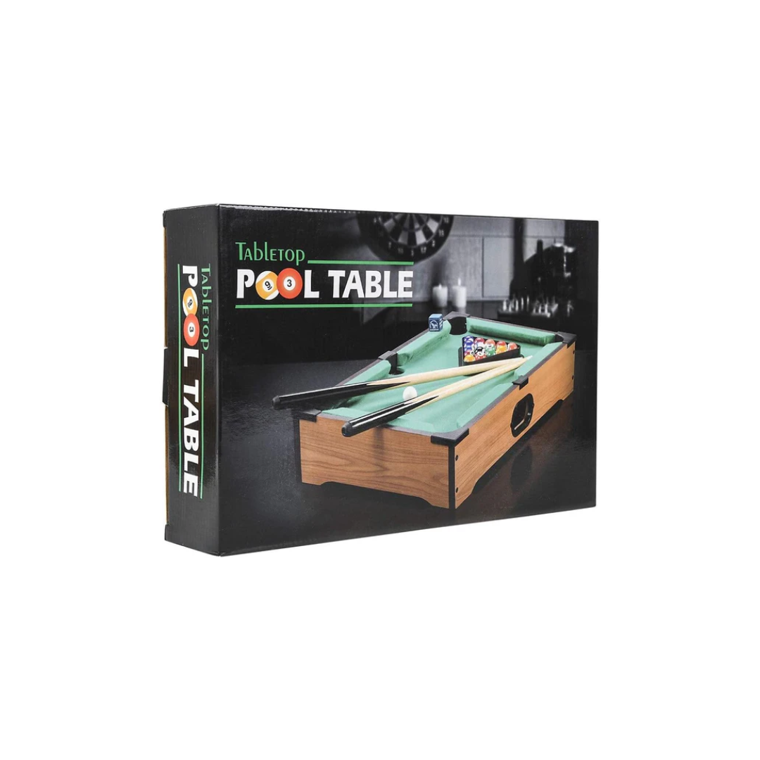 Rainbow Toys Mini Pool Table Mini Tabletop Portable Billiards Game for Adults, Kids, and Toddlers - Single Set