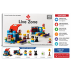Smoneo Live Zone Building Blocks Playset with House, Furniture, Figures & Pet