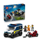 LEGO City Police Prisoner Transport Van 60479 – 198 Pieces | Police Vehicle Building Set for Kids Ages 6+