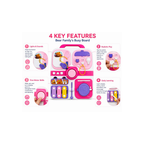 Abero Montessori Busy Board Sensory Activity Board with Switches, Locks, Buttons, Light & Learning Activities