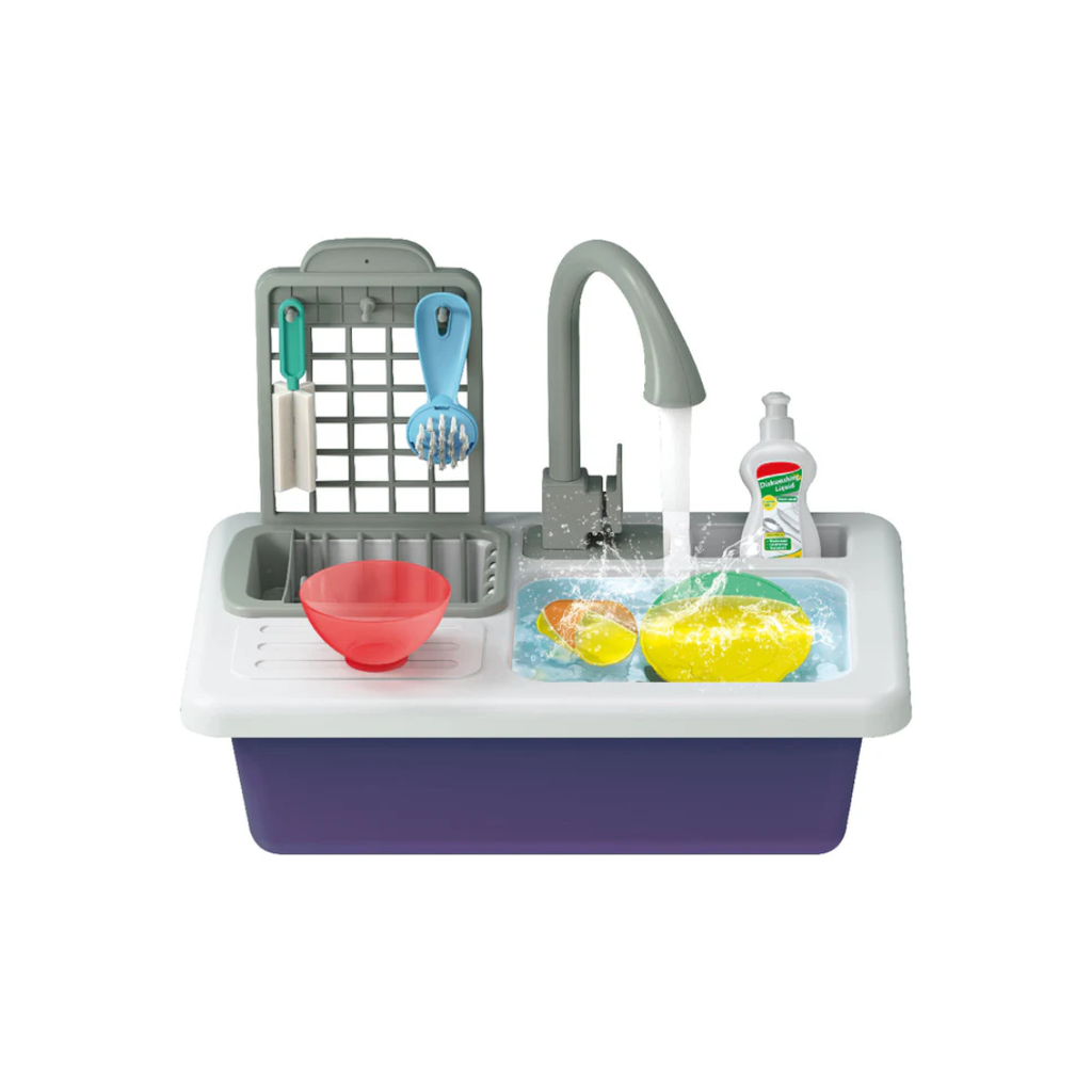 Open Ended Smart Wash Kitchen Sink (Automatic Running Water + Colour Changing Utensils)