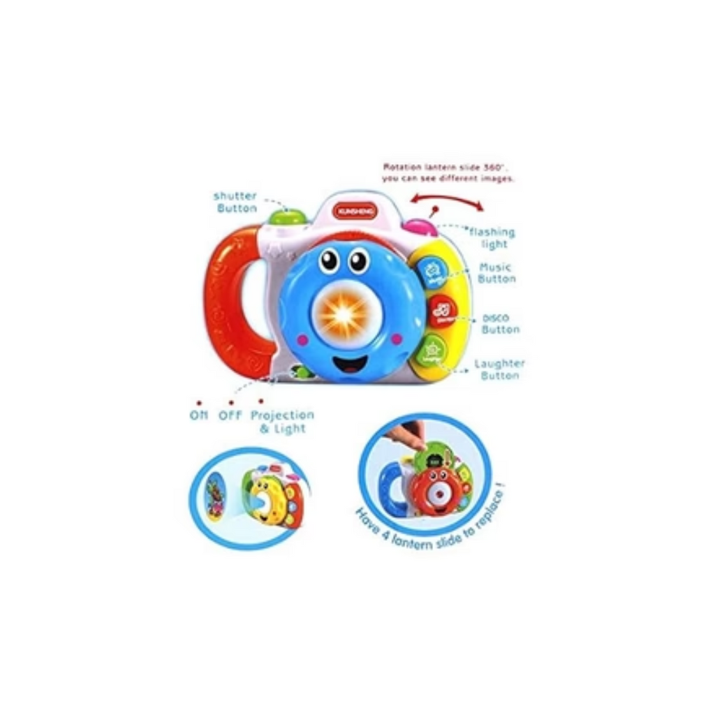 Rainbow Toys Projection Camera-My First Toy Disco Music Simulation Cd Light & Educational