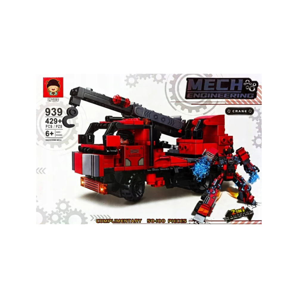 Rainbow Toys Super Crane Building Blocks 429+ Pieces
