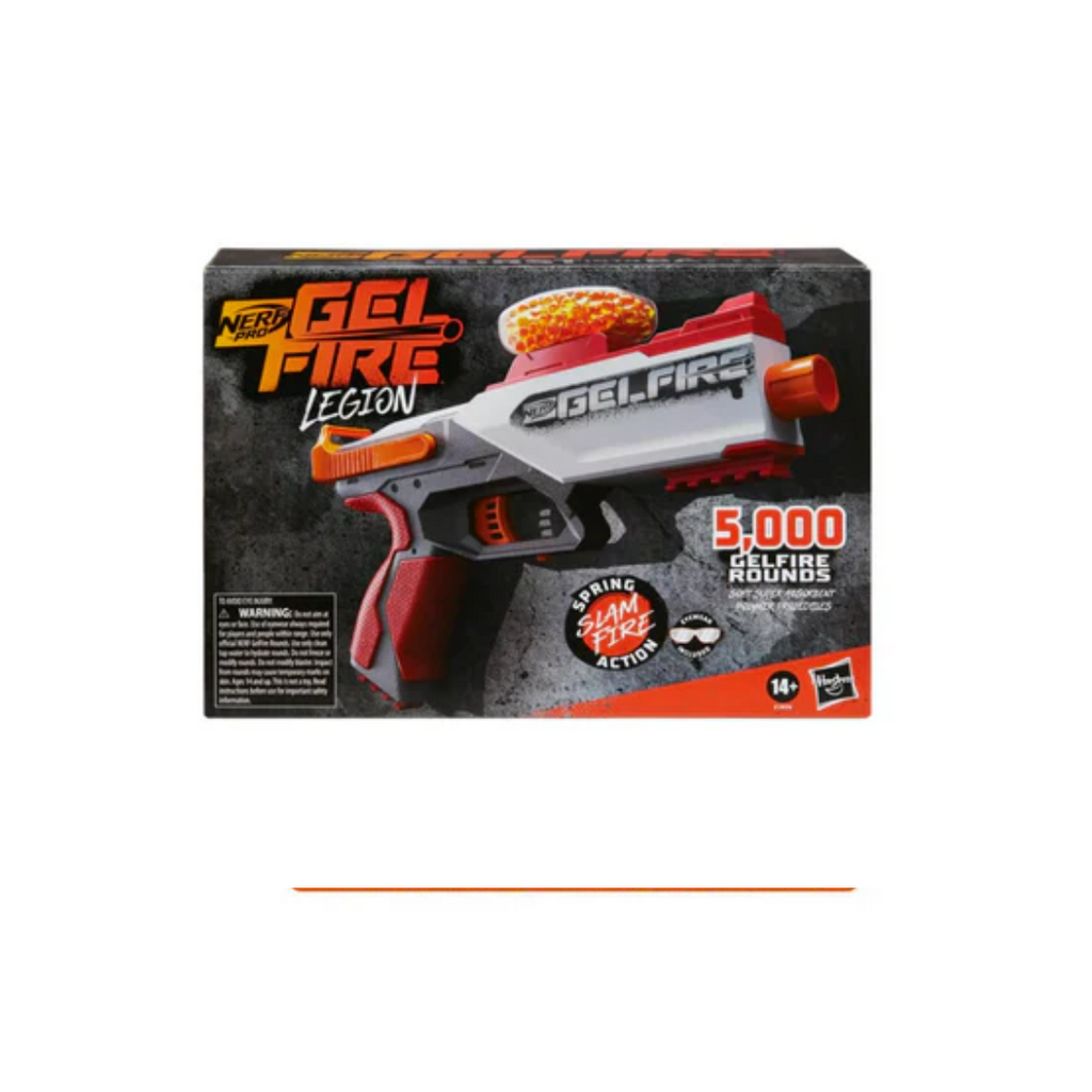 Hasbro Nerf Pro Gelfire Legion Spring Action Blaster, 5000 Gelfire Rounds