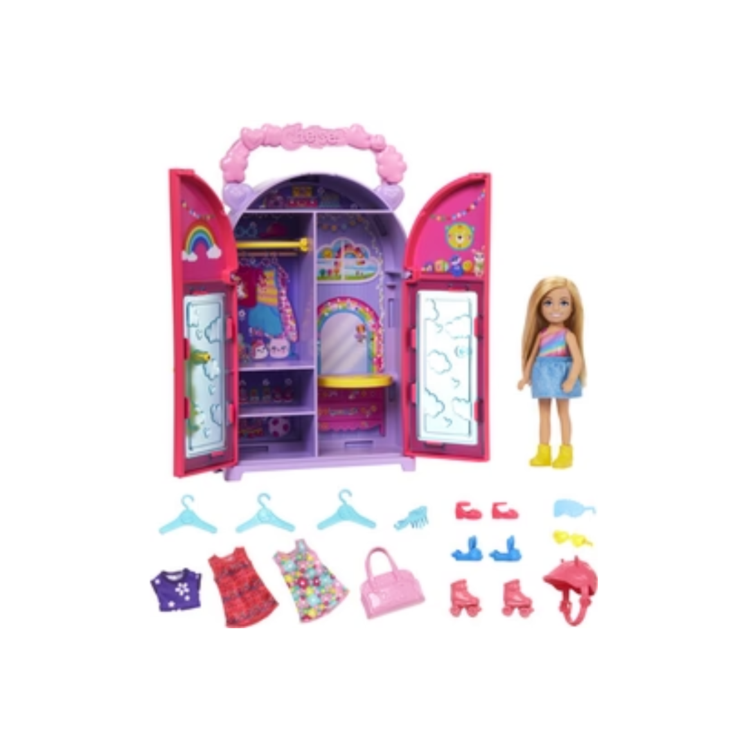 Mattel Barbie Chelsea Doll & Closet Toy Playset