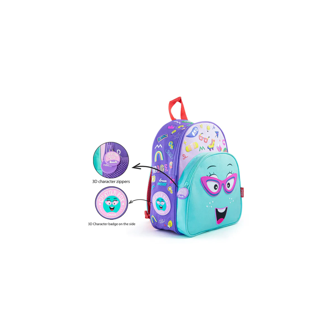 Rabitat Smash Kids School Bag Chatter Box Blue