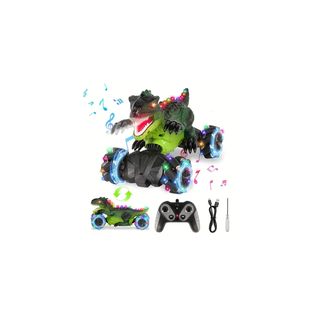 Rainbow Toys Ehtreme Stunt Performance Remote Control Dinosaur Light and Sound Assorted Color