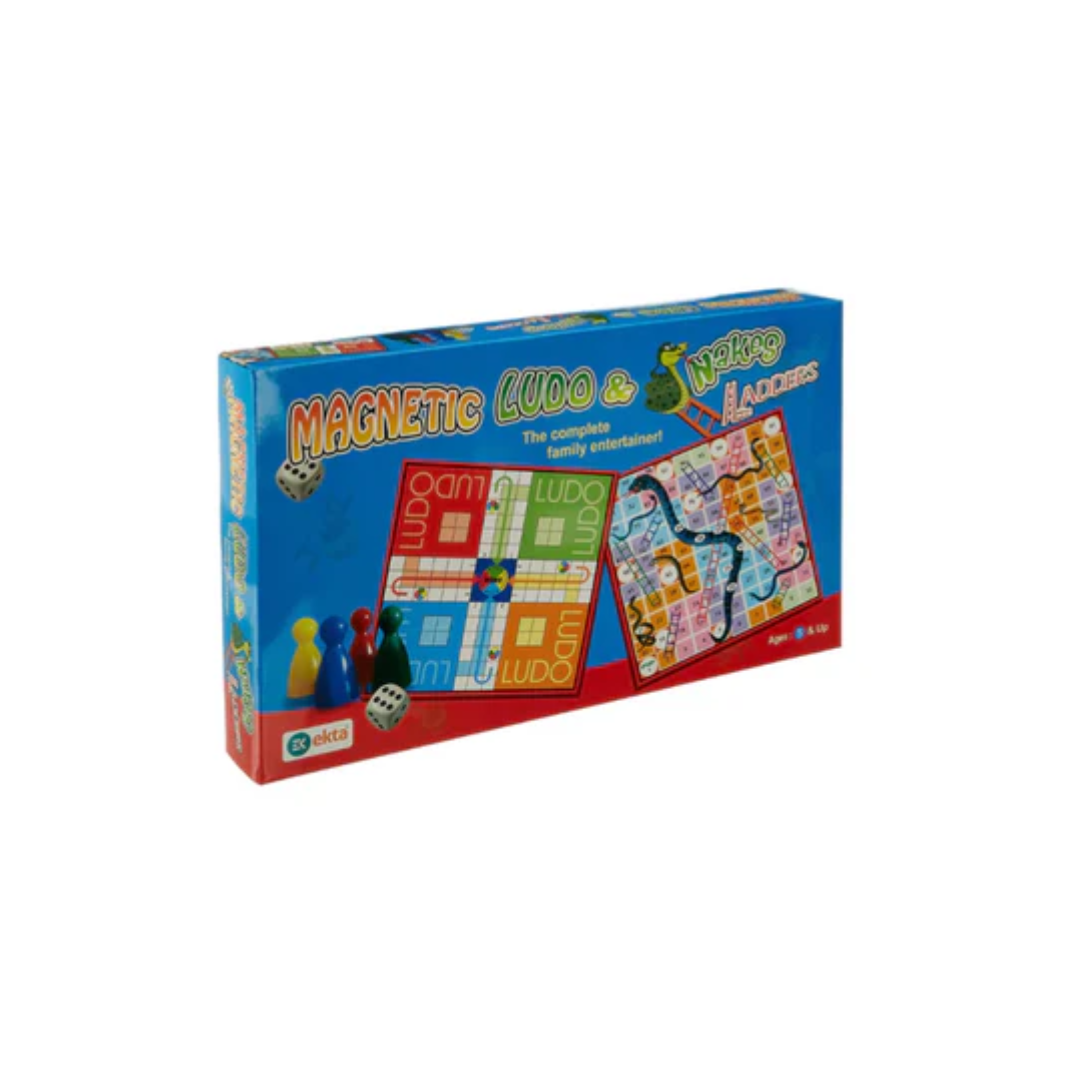 Ekta Magnetic Ludo Snakes N Ladders Board Game