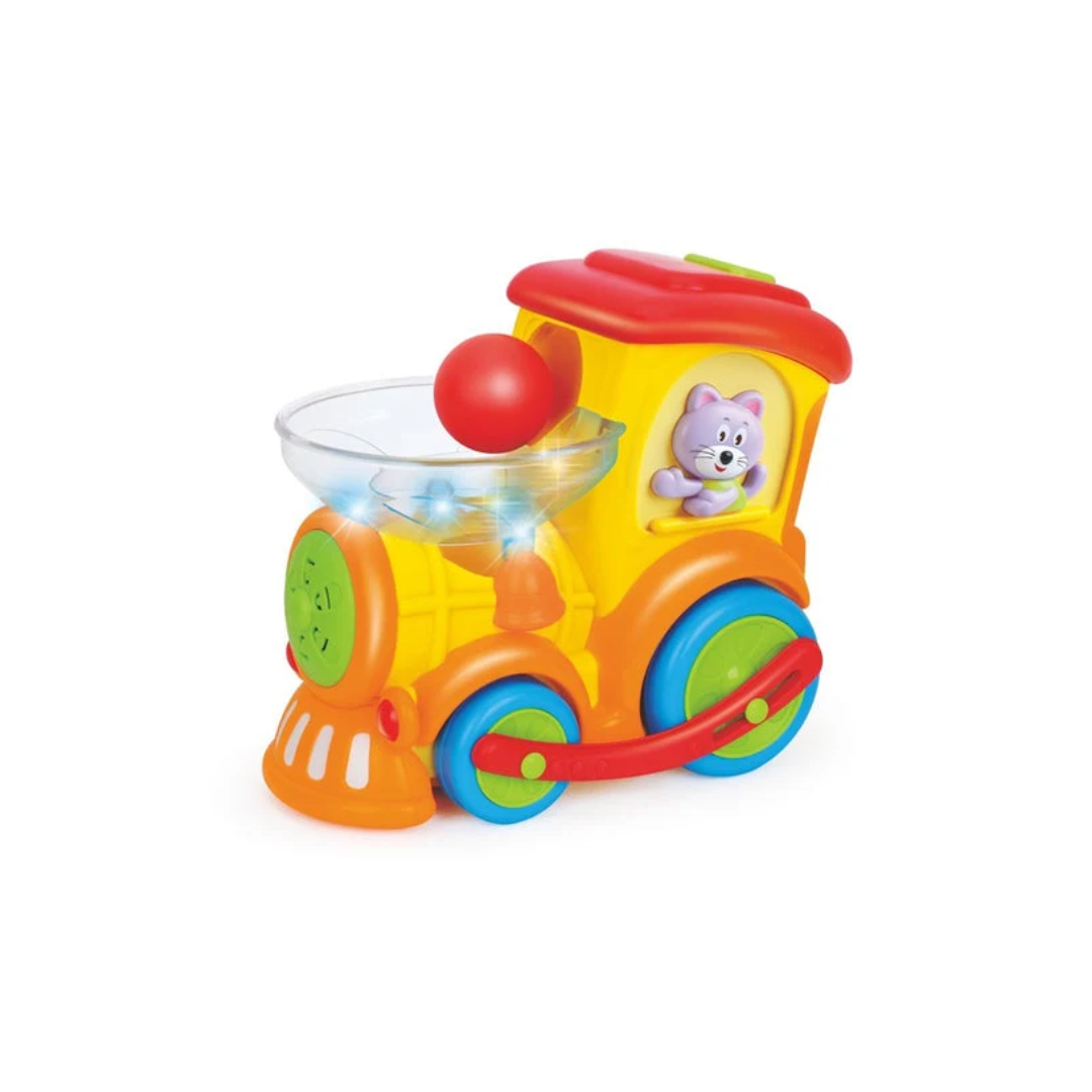 Hola Drop N Go Train Toy for Kids Interactive Ball Drop Train with 3 Play Modes Educational Learning Toy
