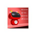 Mirana Mr. Robot Talk Back Toy for Kids - 3 Voice Changing Effects, Onboarded Music Red