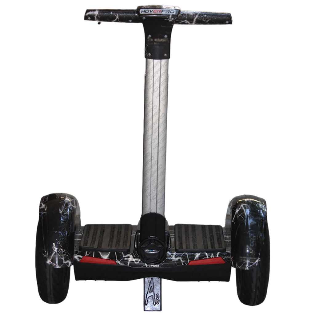 Hoverpro Bluetooth Self-Balancing Scooter with Handle Bar – Black Lightning Design S11+ Miniseg Bolt with Handle Hoverboard