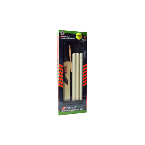 Speed Up Wooden Cricket Set Master Shot Size 1
