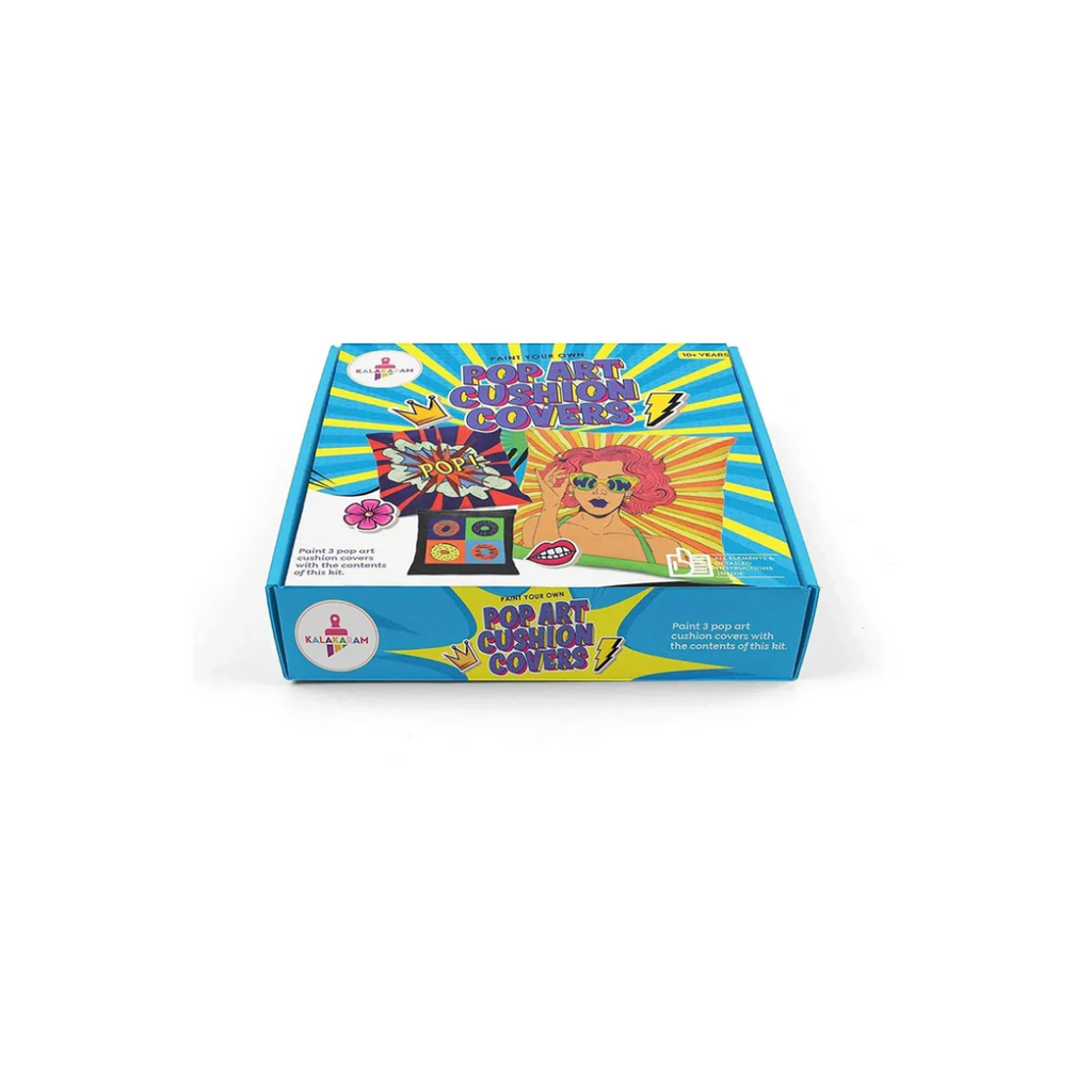 Kalakaram Paint Your Own Pop Art Cushion Covers