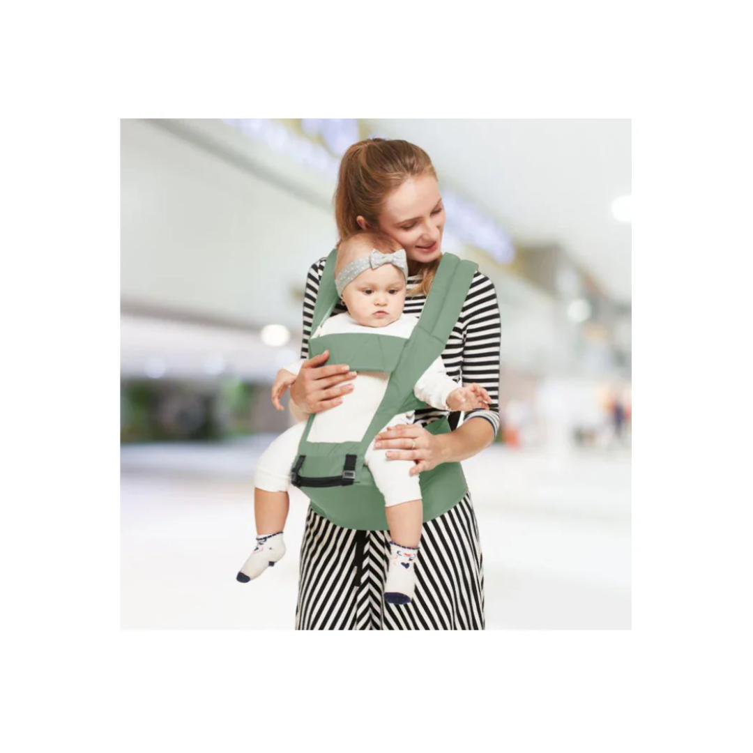 R for Rabbbit Upsy Daisy Baby Carrier With 4 In 1 Carry Position, 100% Cotton Fabric Green
