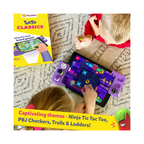 Shifu Tacto Classics - 4in1 Digital Board Games - Ludo, Checkers, Ladders, Tic Tac Toe for Kids
